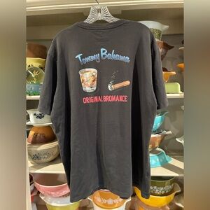 Tommy Bahama Original Bromance Cigar and Whiskey Tee in Washed Black - Size XL
